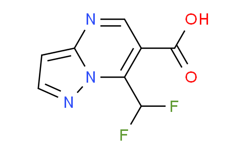 CAS No. 1160246-20-7, 7-(Difluoromethyl)pyrazolo[1,5-a]pyrimidine-6-carboxylic acid