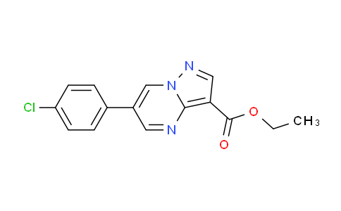 CAS No. 1027511-45-0, Ethyl 6-(4-chlorophenyl)pyrazolo[1,5-a]pyrimidine-3-carboxylate