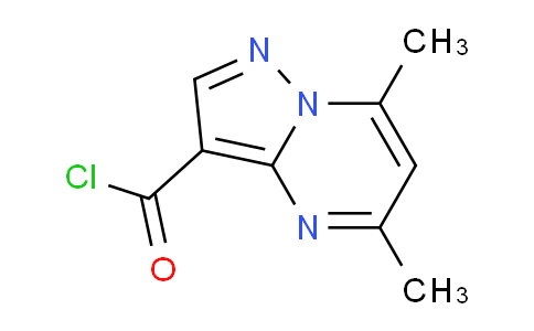 CAS No. 114040-07-2, 5,7-Dimethylpyrazolo[1,5-a]pyrimidine-3-carbonyl chloride