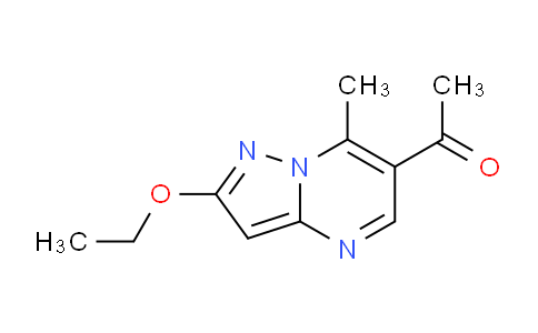 CAS No. 159976-76-8, 1-(2-Ethoxy-7-methylpyrazolo[1,5-a]pyrimidin-6-yl)ethanone