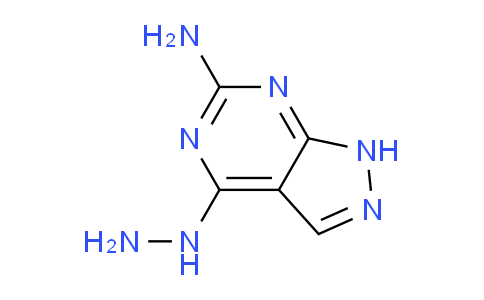 CAS No. 487008-86-6, 4-Hydrazinyl-1H-pyrazolo[3,4-d]pyrimidin-6-amine