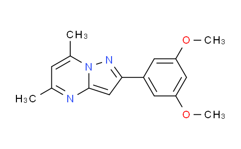 DY779039 | 606116-51-2 | 2-(3,5-Dimethoxyphenyl)-5,7-dimethylpyrazolo[1,5-a]pyrimidine
