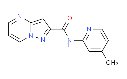 CAS No. 677769-36-7, N-(4-Methylpyridin-2-yl)pyrazolo[1,5-a]pyrimidine-2-carboxamide