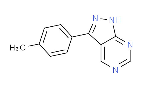 CAS No. 779325-81-4, 3-(p-Tolyl)-1H-pyrazolo[3,4-d]pyrimidine