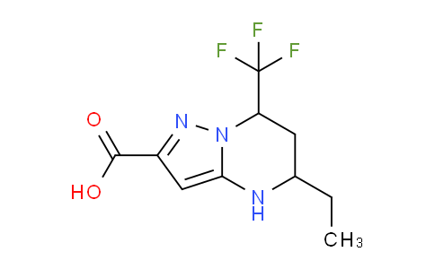 CAS No. 878618-88-3, 5-Ethyl-7-(trifluoromethyl)-4,5,6,7-tetrahydropyrazolo[1,5-a]pyrimidine-2-carboxylic acid