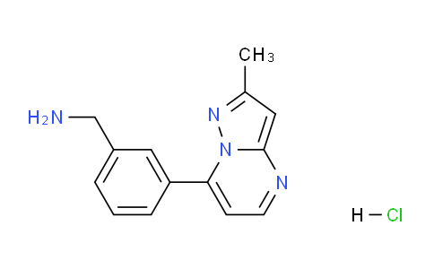 CAS No. 1185294-93-2, (3-(2-Methylpyrazolo[1,5-a]pyrimidin-7-yl)phenyl)methanamine hydrochloride