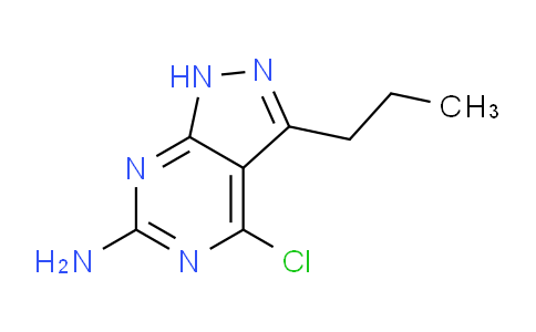 CAS No. 1337881-93-2, 4-Chloro-3-propyl-1H-pyrazolo[3,4-d]pyrimidin-6-amine