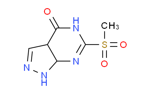 CAS No. 1379313-83-3, 6-(Methylsulfonyl)-5,7a-dihydro-1H-pyrazolo[3,4-d]pyrimidin-4(3aH)-one