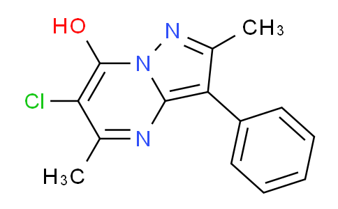 CAS No. 879457-80-4, 6-Chloro-2,5-dimethyl-3-phenylpyrazolo[1,5-a]pyrimidin-7-ol