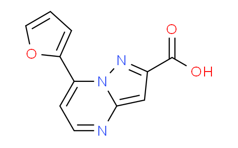 CAS No. 869947-19-3, 7-(Furan-2-yl)pyrazolo[1,5-a]pyrimidine-2-carboxylic acid