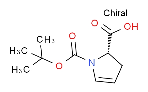 CAS No. 90104-21-5, (S)-1-(tert-butoxycarbonyl)-2,3-dihydro-1H-pyrrole-2-carboxylic acid