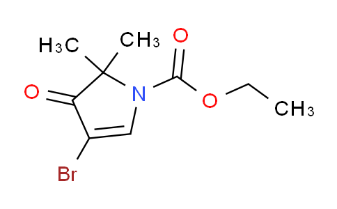 CAS No. 106556-67-6, ethyl 4-bromo-2,2-dimethyl-3-oxo-2,3-dihydro-1H-pyrrole-1-carboxylate