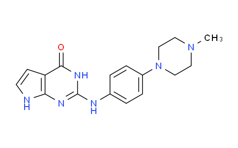 CAS No. 1142946-16-4, 2-((4-(4-methylpiperazin-1-yl)phenyl)amino)-3,7-dihydro-4H-pyrrolo[2,3-d]pyrimidin-4-one