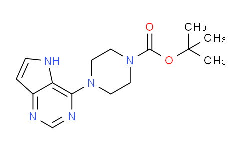 CAS No. 853679-45-5, tert-butyl 4-(5H-pyrrolo[3,2-d]pyrimidin-4-yl)piperazine-1-carboxylate