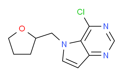 CAS No. 871024-48-5, 4-chloro-5-((tetrahydrofuran-2-yl)methyl)-5H-pyrrolo[3,2-d]pyrimidine