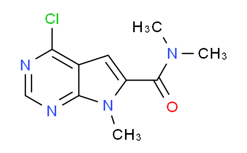 CAS No. 875340-67-3, 4-chloro-N,N,7-trimethyl-7H-pyrrolo[2,3-d]pyrimidine-6-carboxamide