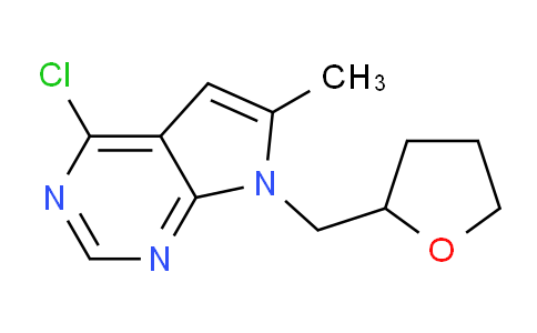 CAS No. 26035-92-7, 4-chloro-6-methyl-7-((tetrahydrofuran-2-yl)methyl)-7H-pyrrolo[2,3-d]pyrimidine