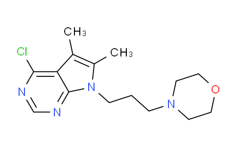CAS No. 869220-79-1, 4-(3-(4-chloro-5,6-dimethyl-7H-pyrrolo[2,3-d]pyrimidin-7-yl)propyl)morpholine