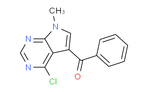 CAS No. 1313038-21-9, (4-chloro-7-methyl-7H-pyrrolo[2,3-d]pyrimidin-5-yl)(phenyl)methanone