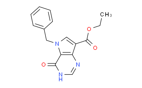 CAS No. 1318133-16-2, ethyl 5-benzyl-4-oxo-4,5-dihydro-3H-pyrrolo[3,2-d]pyrimidine-7-carboxylate