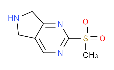 CAS No. 1360364-70-0, 2-(methylsulfonyl)-6,7-dihydro-5H-pyrrolo[3,4-d]pyrimidine