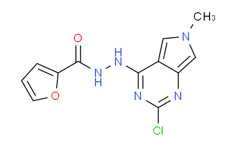 CAS No. 1357086-97-5, N'-(2-chloro-6-methyl-6H-pyrrolo[3,4-d]pyrimidin-4-yl)furan-2-carbohydrazide