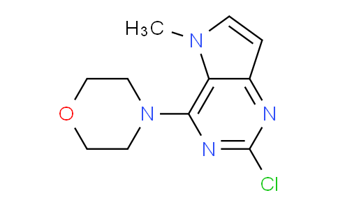 CAS No. 1375301-63-5, 4-(2-chloro-5-methyl-5H-pyrrolo[3,2-d]pyrimidin-4-yl)morpholine