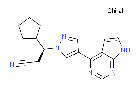 CAS No. 941685-37-6, (S)-3-(4-(7H-pyrrolo[2,3-d]pyrimidin-4-yl)-1H-pyrazol-1-yl)-3-cyclopentylpropanenitrile