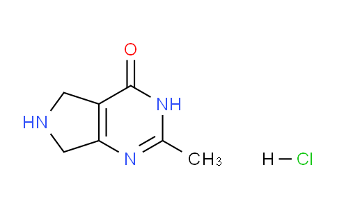 CAS No. 1956309-51-5, 2-Methyl-6,7-dihydro-3H-pyrrolo[3,4-d]pyrimidin-4(5H)-one hydrochloride