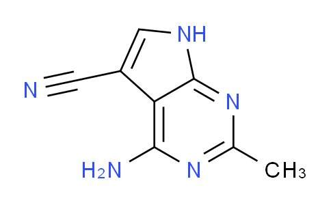 CAS No. 1557475-61-2, 4-Amino-2-methyl-7H-pyrrolo[2,3-d]pyrimidine-5-carbonitrile