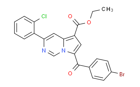 CAS No. 302912-60-3, Ethyl 7-(4-bromobenzoyl)-3-(2-chlorophenyl)pyrrolo[1,2-c]pyrimidine-5-carboxylate