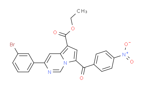 CAS No. 302912-72-7, Ethyl 3-(3-bromophenyl)-7-(4-nitrobenzoyl)pyrrolo[1,2-c]pyrimidine-5-carboxylate