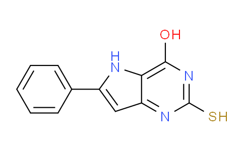 CAS No. 237435-30-2, 2-Mercapto-6-phenyl-5H-pyrrolo[3,2-d]pyrimidin-4-ol