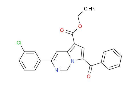 CAS No. 302912-61-4, Ethyl 7-benzoyl-3-(3-chlorophenyl)pyrrolo[1,2-c]pyrimidine-5-carboxylate