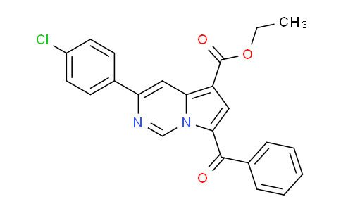 CAS No. 302912-63-6, Ethyl 7-benzoyl-3-(4-chlorophenyl)pyrrolo[1,2-c]pyrimidine-5-carboxylate