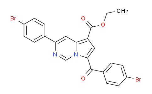 CAS No. 302912-78-3, Ethyl 7-(4-bromobenzoyl)-3-(4-bromophenyl)pyrrolo[1,2-c]pyrimidine-5-carboxylate