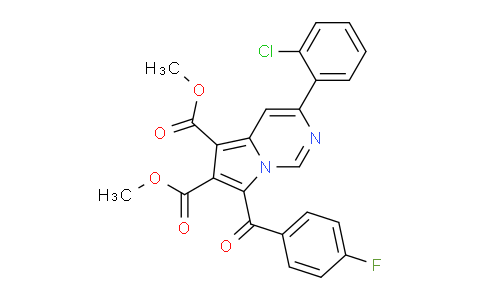 CAS No. 302912-99-8, Dimethyl 3-(2-chlorophenyl)-7-(4-fluorobenzoyl)pyrrolo[1,2-c]pyrimidine-5,6-dicarboxylate