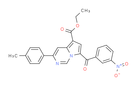 CAS No. 302913-68-4, Ethyl 7-(3-nitrobenzoyl)-3-(p-tolyl)pyrrolo[1,2-c]pyrimidine-5-carboxylate
