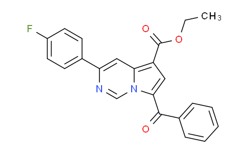 CAS No. 302912-53-4, Ethyl 7-benzoyl-3-(4-fluorophenyl)pyrrolo[1,2-c]pyrimidine-5-carboxylate