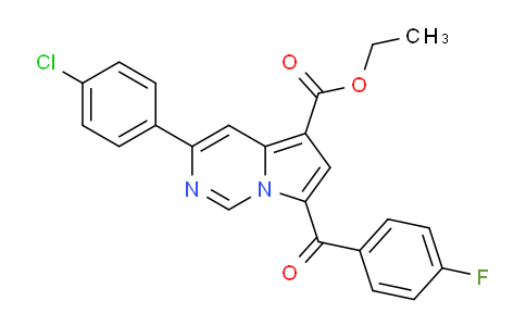 CAS No. 302912-65-8, Ethyl 3-(4-chlorophenyl)-7-(4-fluorobenzoyl)pyrrolo[1,2-c]pyrimidine-5-carboxylate