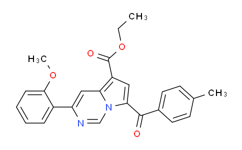 CAS No. 302912-81-8, Ethyl 3-(2-methoxyphenyl)-7-(4-methylbenzoyl)pyrrolo[1,2-c]pyrimidine-5-carboxylate