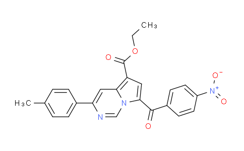 CAS No. 302913-69-5, Ethyl 7-(4-nitrobenzoyl)-3-(p-tolyl)pyrrolo[1,2-c]pyrimidine-5-carboxylate