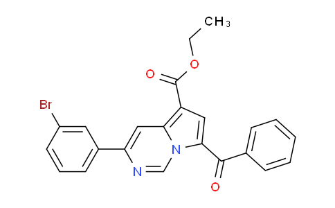 CAS No. 302912-67-0, Ethyl 7-benzoyl-3-(3-bromophenyl)pyrrolo[1,2-c]pyrimidine-5-carboxylate
