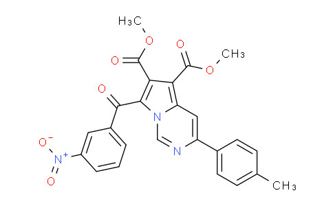 CAS No. 618070-17-0, Dimethyl 7-(3-nitrobenzoyl)-3-(p-tolyl)pyrrolo[1,2-c]pyrimidine-5,6-dicarboxylate