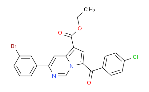 CAS No. 302912-69-2, Ethyl 3-(3-bromophenyl)-7-(4-chlorobenzoyl)pyrrolo[1,2-c]pyrimidine-5-carboxylate