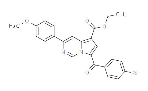 CAS No. 302912-89-6, Ethyl 7-(4-bromobenzoyl)-3-(4-methoxyphenyl)pyrrolo[1,2-c]pyrimidine-5-carboxylate