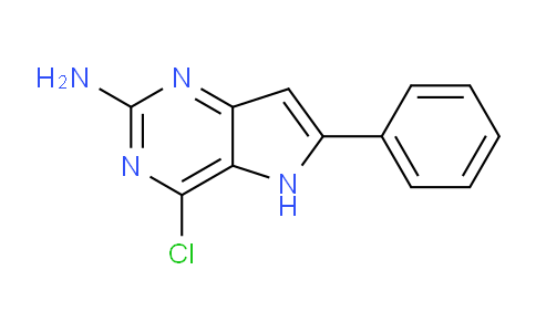 CAS No. 1253789-10-4, 4-Chloro-6-phenyl-5H-pyrrolo[3,2-d]pyrimidin-2-amine