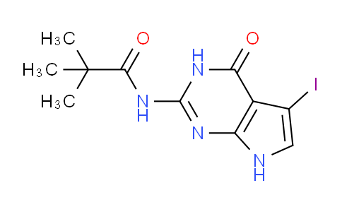 CAS No. 137281-11-9, N-(5-Iodo-4-oxo-4,7-dihydro-3H-pyrrolo[2,3-d]pyrimidin-2-yl)pivalamide