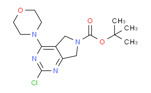 CAS No. 1207368-80-6, tert-Butyl 2-chloro-4-morpholino-5H-pyrrolo[3,4-d]pyrimidine-6(7H)-carboxylate