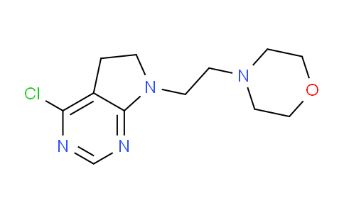 CAS No. 1351980-71-6, 4-(2-(4-Chloro-5H-pyrrolo[2,3-d]pyrimidin-7(6H)-yl)ethyl)morpholine